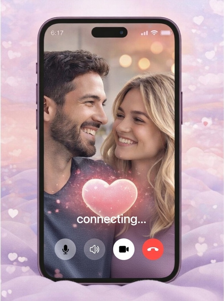A Vimblu video call in progress.